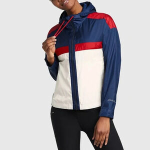 Eddie Bauer Women's Momentum UPF 50+ Hoodie Jacket Size XL - Medium Indigo - NWT